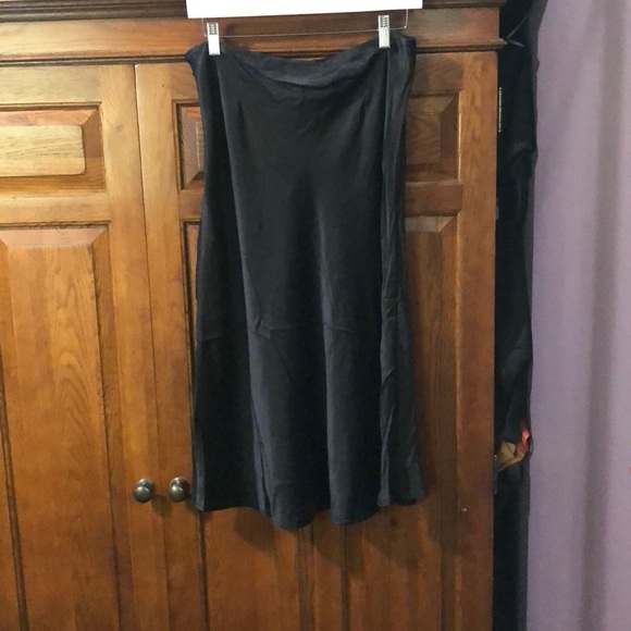 NWT black notes Odeon silk midi skirt 40 42 - Picture 1 of 11